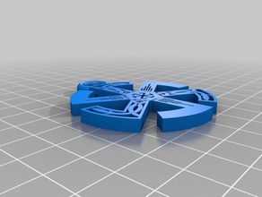 Kolowrat Schlüsselanhänger 3d-drucken simbol 3d print model - Mito3D