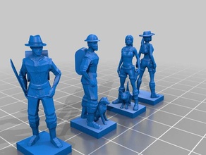 fireball island figures 3d printing 3d print model - Mito3D