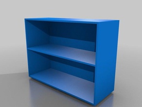 oregon ms straight double bookcase model furniture 3d print model - Mito3D