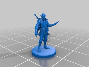 elf rogue miniature toy game accessories 3dprintable dungeons dragons tabletop 3d print model - Mito3D