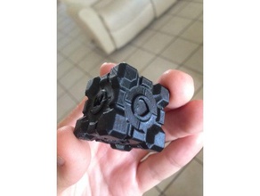 companion cube dice heart portal 2 3d print model - Mito3D