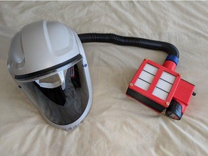 el suministro de aire del respirador herramientas filtro polvo hepa milwaukee m12 nsfw versaflo torneado madera 3d print model - Mito3D
