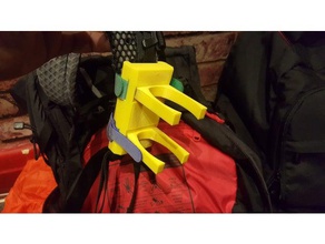 rucksack strap mount hand held action cam stabiliser camera 3d print model - Mito3D