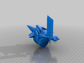 final fantasy bulut sanat 3d print model - Mito3D