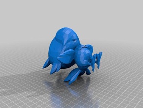 chocobo arte 3d print model - Mito3D