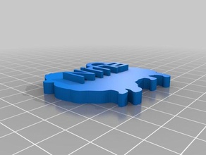 nina llavero Anahtarlık özelleştirilmiş 3d print model - Mito3D