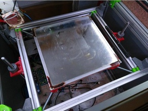 quick change print bed hypercube 3d printer parts evolution printbed 3d print model - Mito3D