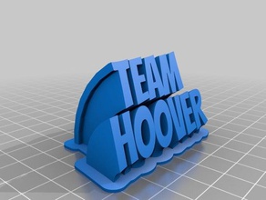team hoover office customized 3d print model - Mito3D
