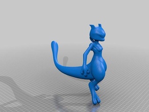 mewtwo brinquedo & acessórios para jogos pokemon 3d print model - Mito3D