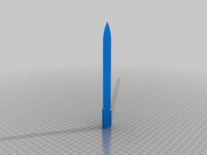 single blade mod olsenyoshis versteckten Klinge gadgets 3d print model - Mito3D