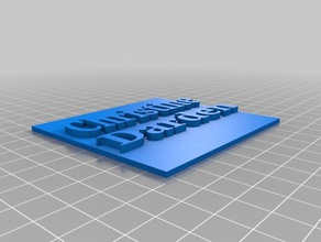 christine darden name plate 3d printing 3d print model - Mito3D