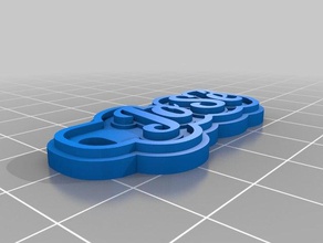 jos&eacute keychains customized 3d print model - Mito3D