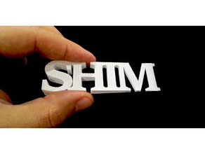 shim, shim Haushalt Kalibrier-test Türstopper Keil 3d print model - Mito3D