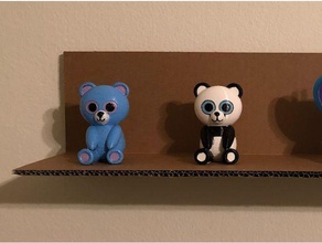 teddy bear hayvanlar çizgi film chibi'nin sevimli çok tatlı bir oyuncak ayı 3d print model - Mito3D