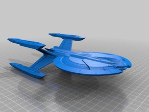 star trek federation cardenas class uss yeageriss buran 3d printing starfleet 3d print model - Mito3D