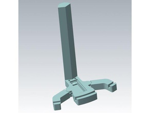adjustable lithophane stand 3mm curved slot other lithophanes support 3d print model - Mito3D