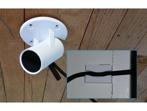 oculus rift para montaje en el techo cambiante ángulo de la abrazadera cable equipo soporte gestión cables sensor 3d print model - Mito3D