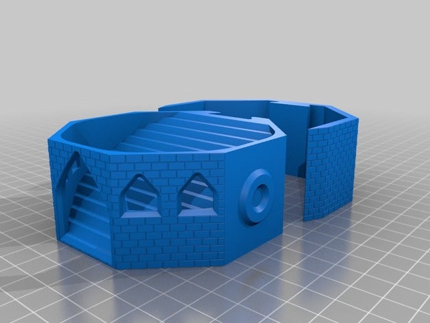 dice tower base Vorlage micro sd 3D print model - Mito3D