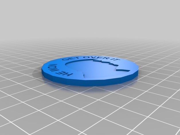 trump coin alternate coins badges 3D print model - Mito3D