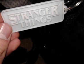 stranger things keychain accessories 3d print model - Mito3D