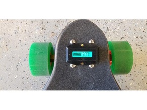 electric skateboard battery monitor cover drok hobby 3d print model - Mito3D