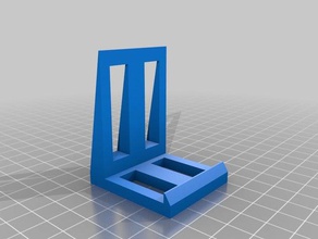 simple phone stand gadgets horizontal smartphone vertical 3d print model - Mito3D