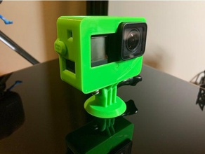 gopro action camera round flat mount replacement hero iphone xs max 3d print model - Mito3D