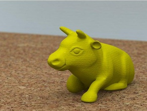 Stier liegend Tiere 3d print model - Mito3D