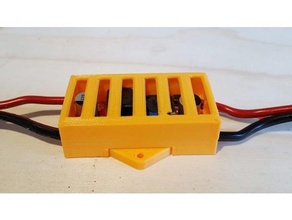 xl6009 case red version electronics boost buck converter regulator voltage 3d print model - Mito3D