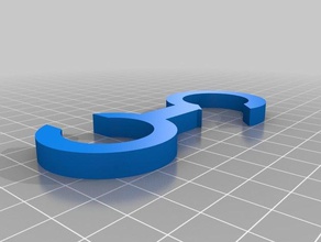hook 26mm inner diameter both rings organization customized 3d print model - Mito3D