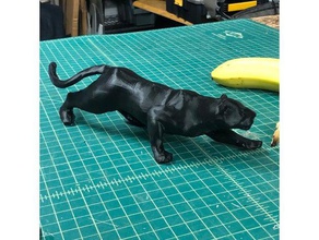 meia-noite jaguar animais 3d print model - Mito3D