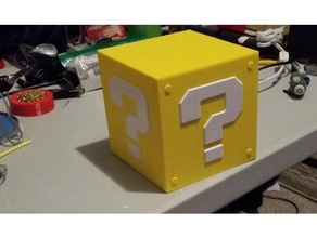 mario item bloco de lâmpada diy a caixa lithopane n64 super bros 3d print model - Mito3D