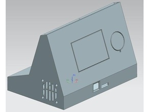 cubierta de la pantalla 3d impresora accesorios lcd12864 tronxy x5s 3d print model - Mito3D