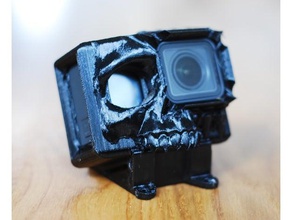 héros 7 martien de montage gopro passe-temps 2 crâne 3d print model - Mito3D