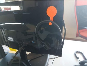 apoyo casque audio pour &eacutecran para auriculares de la pantalla otros 3d print model - Mito3D