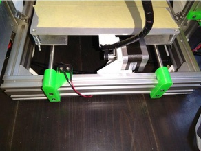 am8 improved rod mounts belt tensioner 3d printer parts 3d print model - Mito3D