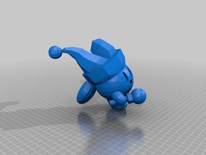 kirby jester version art 3d print model - Mito3D