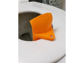 pee shield nextstep toilet seats magnetic bathroom boy kids urine 3d print model - Mito3D