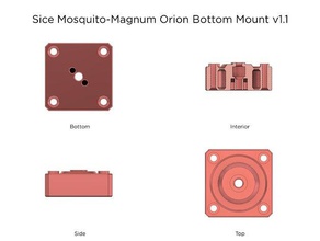 sice mosquitomagnum precision piezo orion mount 3d printer parts slice 3d print model - Mito3D