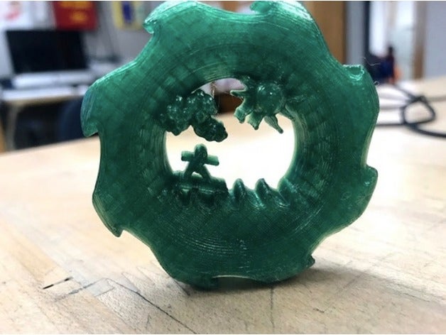 l'océan maker pièce de monnaie 3d l'impression makercoin surf 3D print model - Mito3D