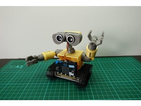 minipow microbit wall-e robotics 3d print model - Mito3D