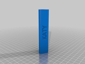 katy deporte al aire libre personalizado 3d print model - Mito3D