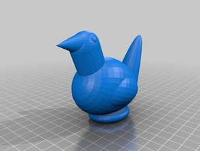 pássaro estatueta com base disneys para cima esculturas figura 3d print model - Mito3D