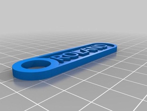 meine angepasste customizer-label-tag fob Schlüsselanhänger-id-marker-Plakette Teile 3d print model - Mito3D