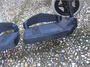 fauteuil roulant de remplacement repose-pieds la bande d'autres l'aide aux personnes handicapées pièce rechange pièces fauteuils roulants 3d print model - Mito3D