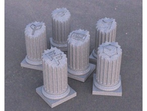 Säulen der Gemeinschaft Dekor Sammlung collumn tribute 3d print model - Mito3D