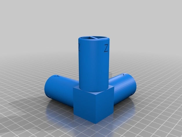 xyz eixo robótica coordenada coordenadas sistema de xyz-eixo 3D print model - Mito3D