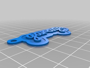 garage Schlüsselanhänger angepasst 3d print model - Mito3D