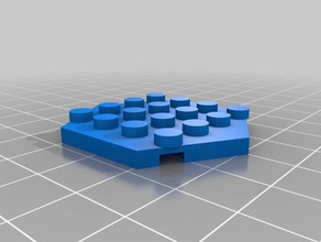 esagonale lego piastra 3d stampa 3d print model - Mito3D