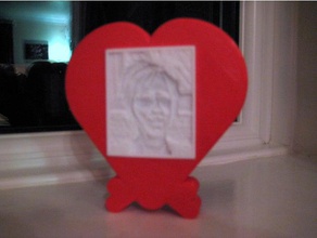 valentine heart litho holder signs logos 3d print model - Mito3D